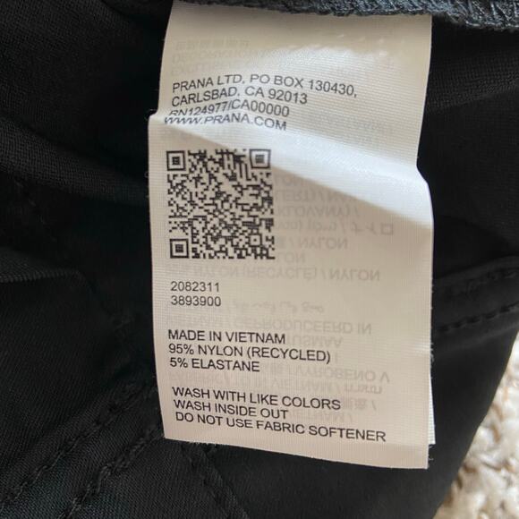 Prana Stretch Zion Cargo 3" Short Women's 0 Black Standard Fit High Rise Stretch - Picture 8 of 13